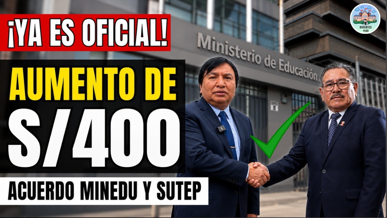 ✅ 𝐎𝐅𝐈𝐂𝐈𝐀𝐋!! 𝐀𝐔𝐌𝐄𝐍𝐓𝐎 𝐃𝐄 𝐒𝐔𝐄𝐋𝐃𝐎 𝐃𝐎𝐂𝐄𝐍𝐓𝐄 𝐃𝐄 𝐒/𝟒𝟎𝟎 || 𝐀𝐂𝐔𝐄𝐑𝐃𝐎 𝐒𝐔𝐓𝐄𝐏 - 𝐌𝐈𝐍𝐄𝐃𝐔
