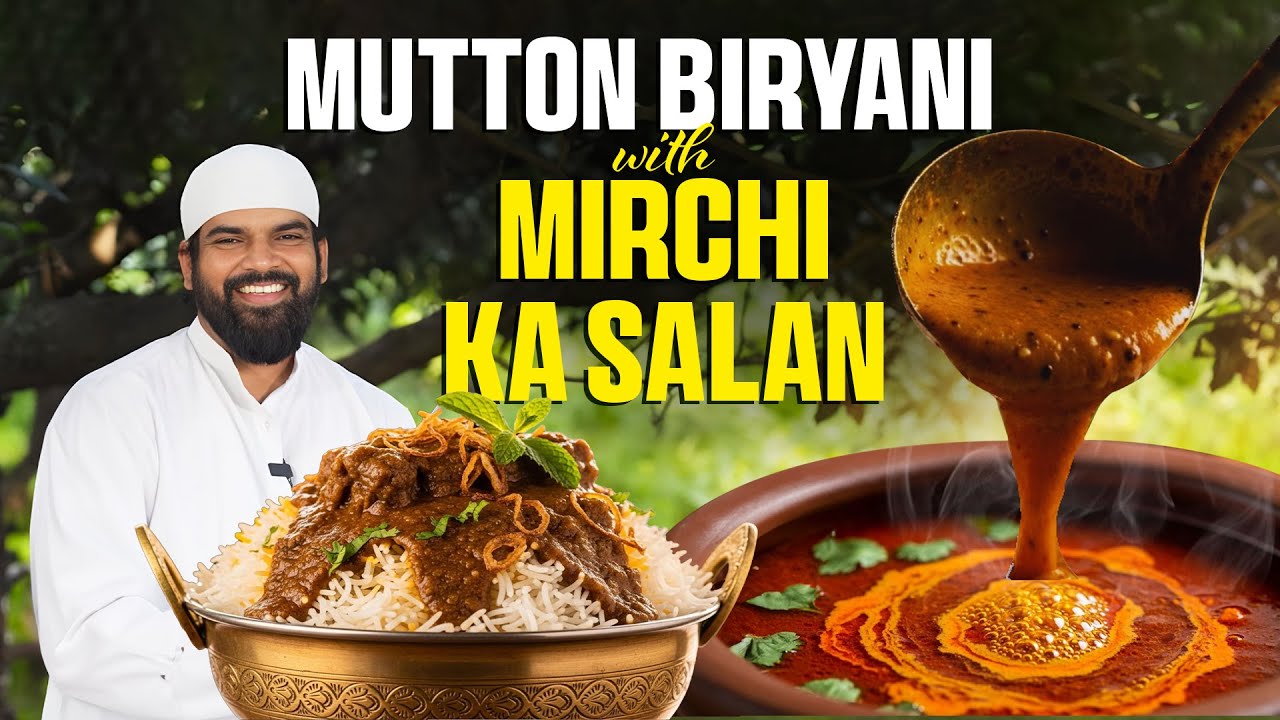 Hyderabadi Mirchi Ka Salan for Mutton Biryani | Mutton Dum Biryani | Nawab’s Kitchen Official