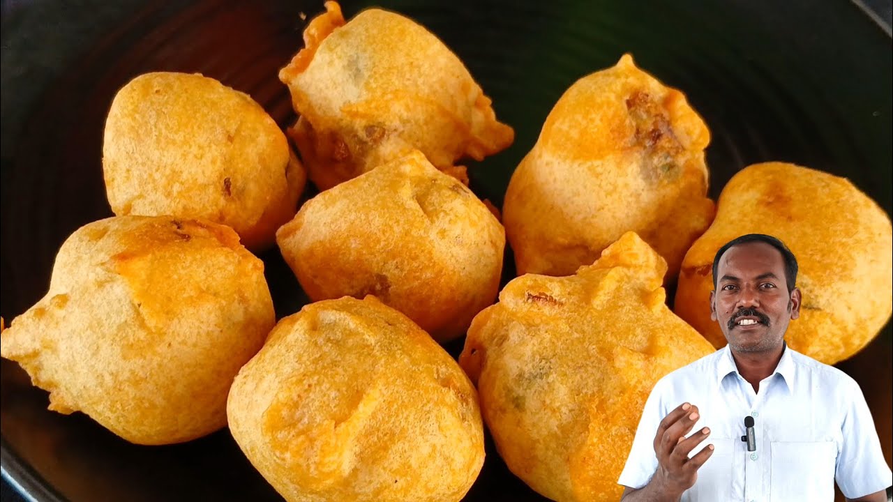 சிறு பருப்பு மசாலா போண்டா 🔥😋 | Tea Kadai Style Masala Bonda | Crispy Evening Tea Time Snack Tamil