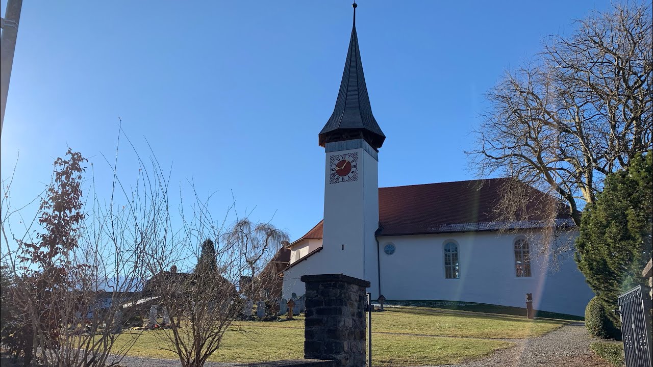 Sigriswil (CH-BE) Ref.Kirche - Plenum (Turmaufnahme)