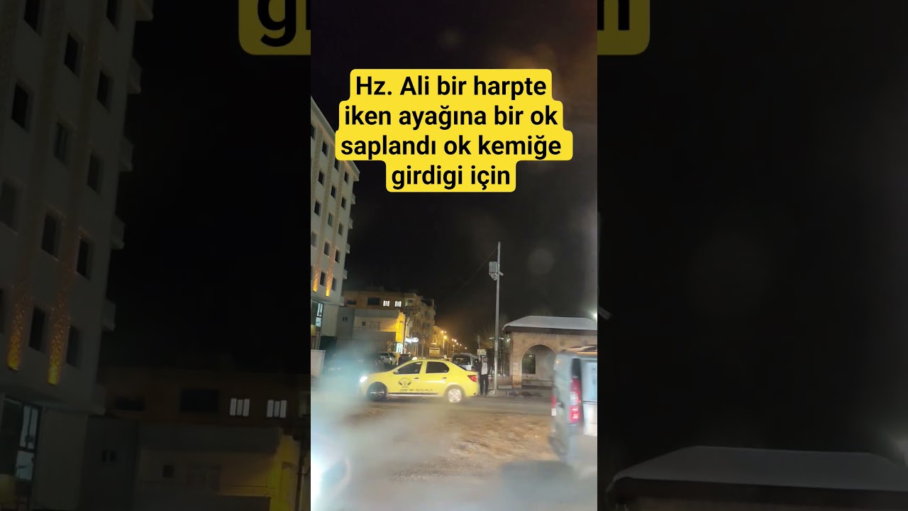 Hz. Ali bir harpte iken ayağına bir ok saplandı ok kemiğe girdigi için 