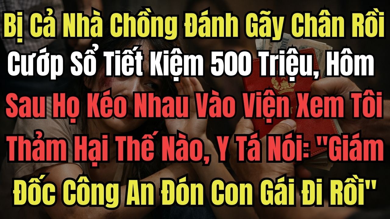 Bị Nhà Chồng Đánh Gãy Chân rồi Cướp Sổ Tiết Kiệm 500 triệu, Hôm Sau Họ Kéo Nhau Vào Viện Xem Tôi Thả