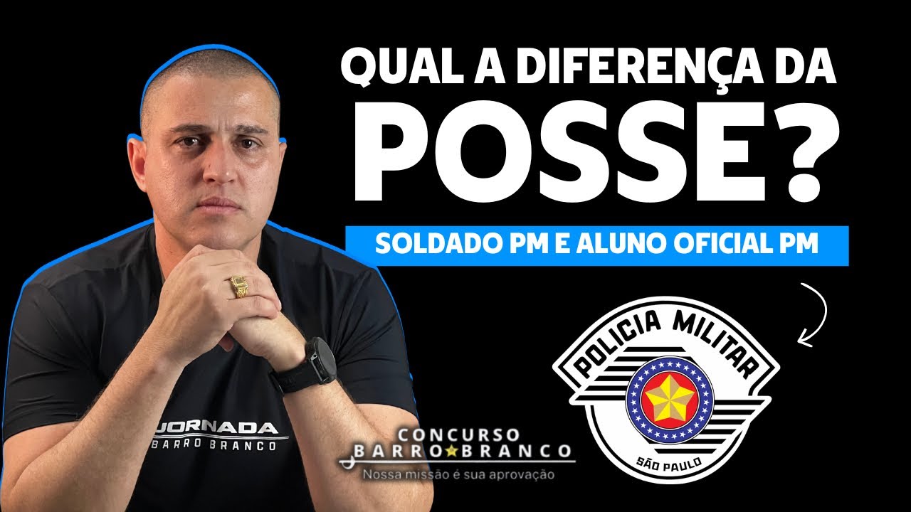 QUAL A DIFERENÇA DA POSSE DE SOLDADO PM E DE ALUNO OFICIAL PM? | Por Alexsandro Gomes 