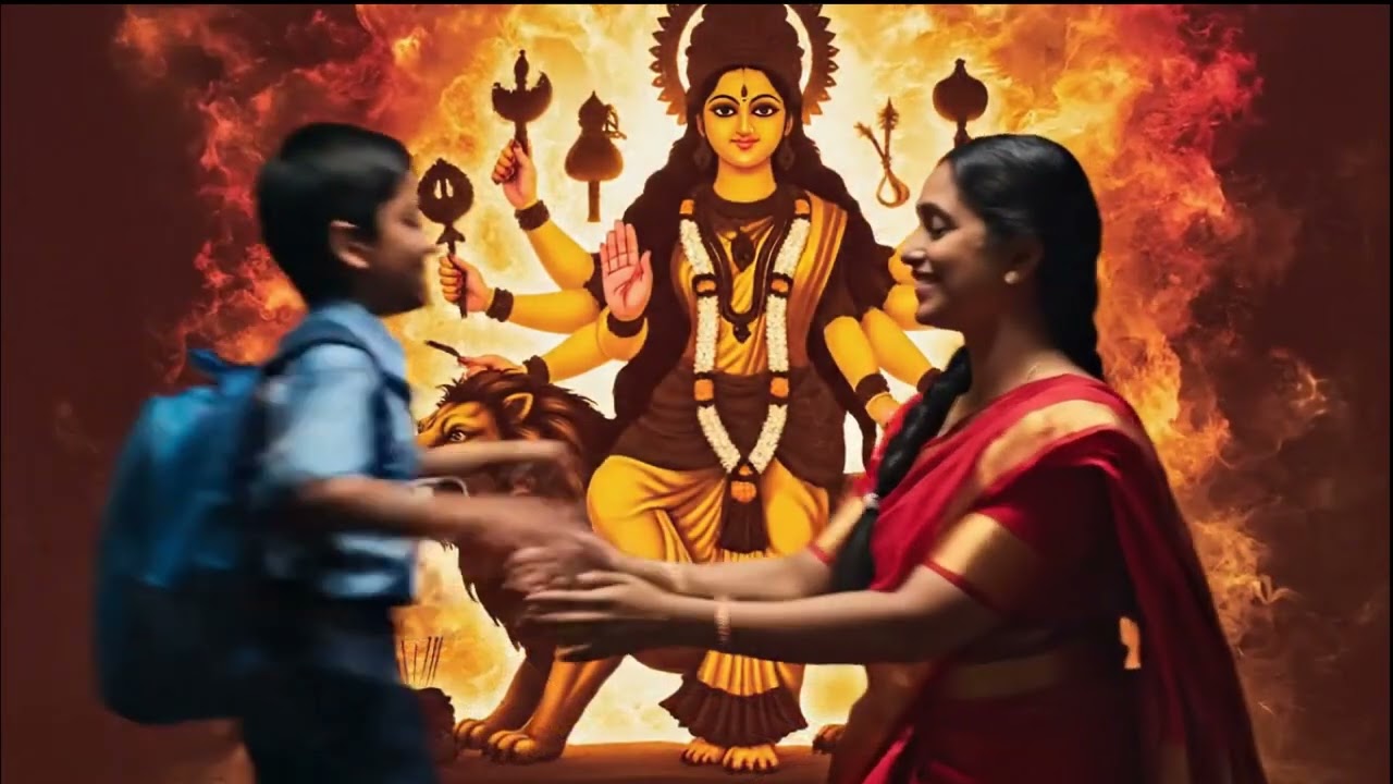 हर माँ में माँ दुर्गा का वास | Emotional Bhakti Animation | Sanatan Sargam