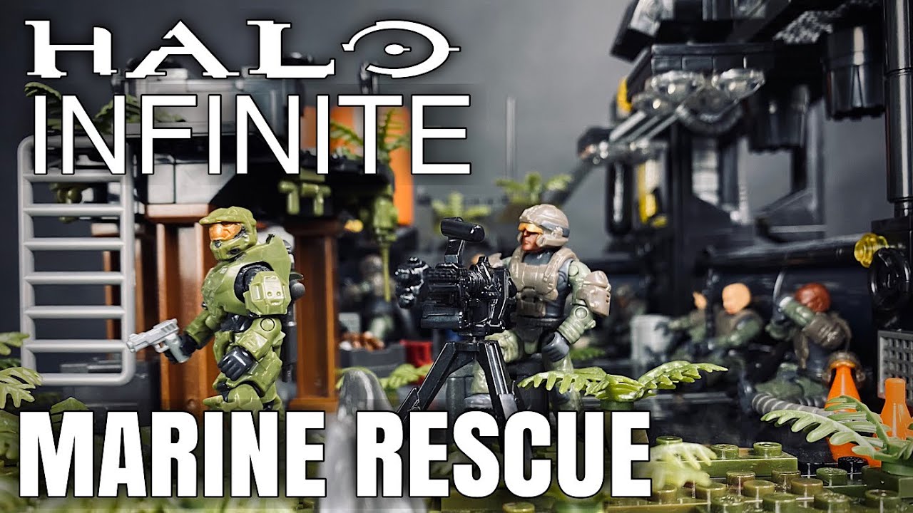 Halo Infinite Marine Squad Rescue - Mega Construx Diorama