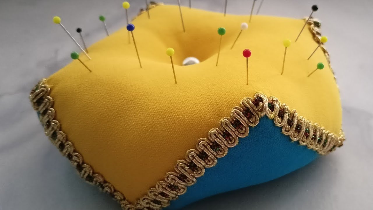 ✅DIY:Colorful Pincushion with Decorative Trim-Create It Yourself !!!💯