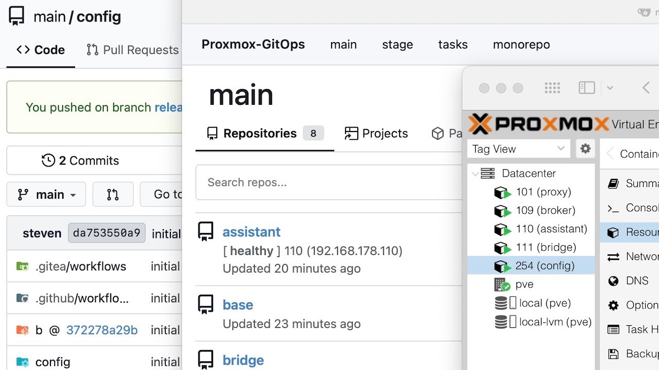 Proxmox‑GitOps - Linux Container Automation: 