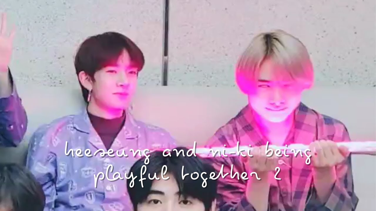 | heeki/seungki | heeseung and ni-ki being playful together 2