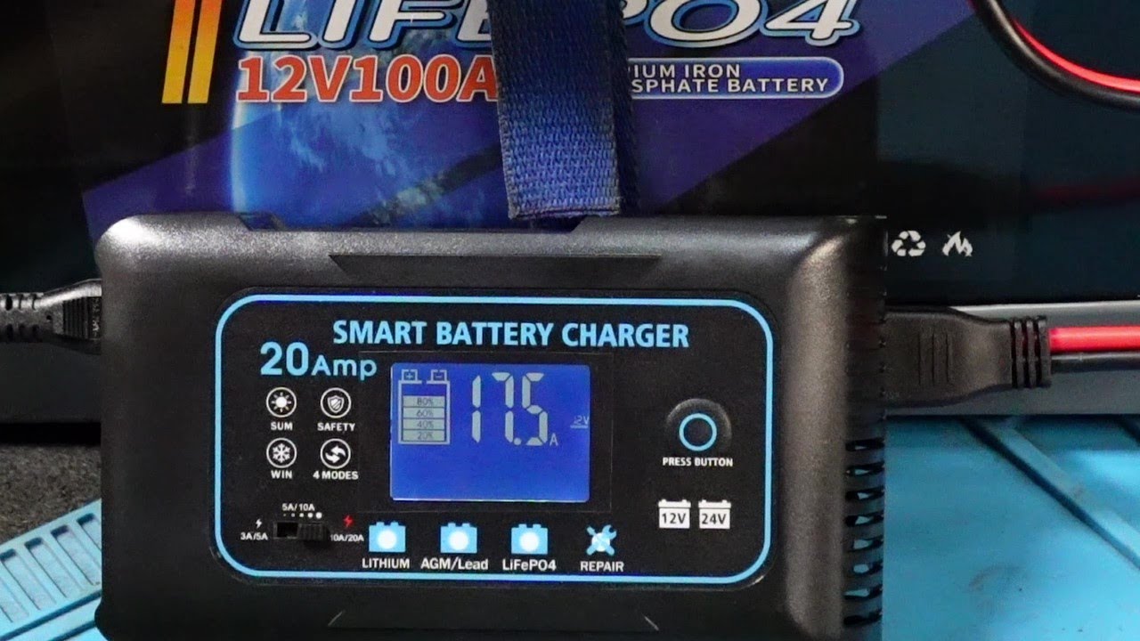 20 Amp 12/24 Volt Smart Battery Charger Maintainer