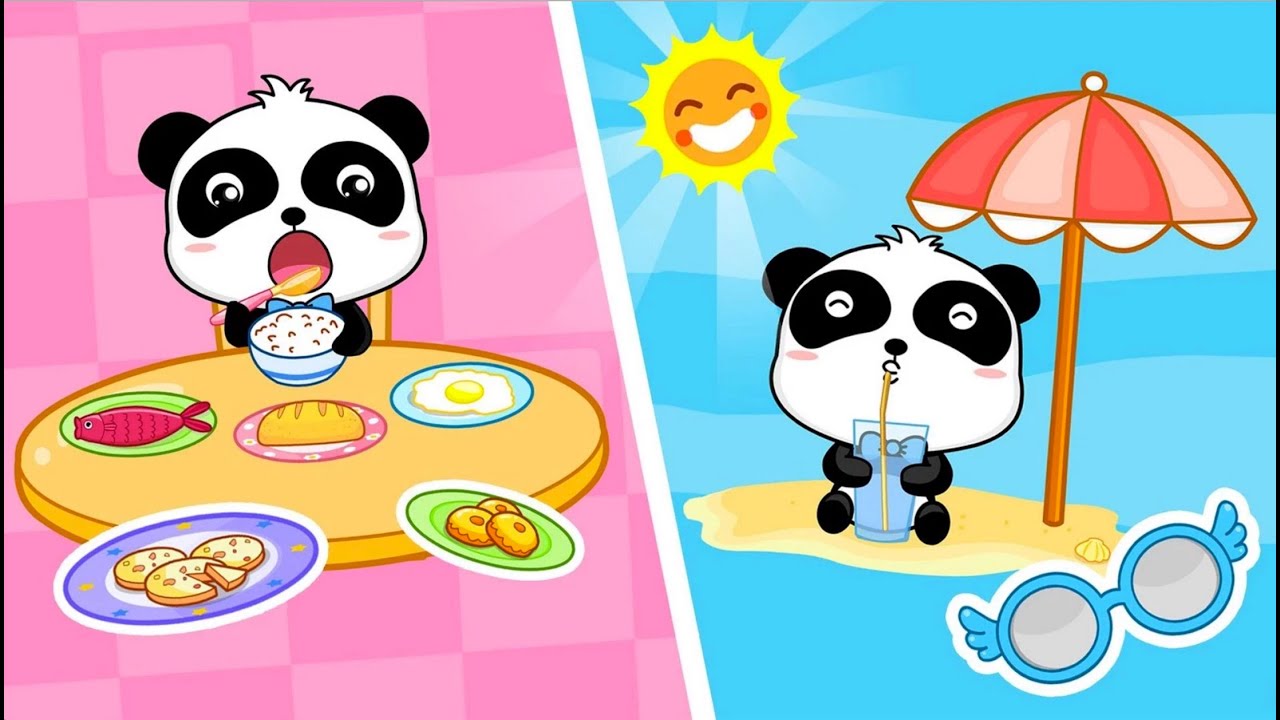 Baby Panda´s Daily Life Panda games Babybus-Learn baby habits