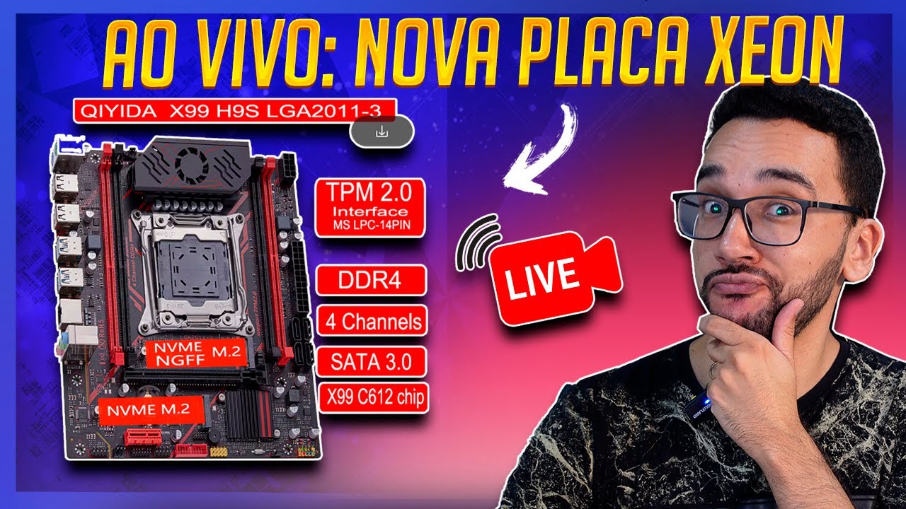 AO VIVO! Uma NOVA Placa Mãe x99 XEON - QIYIDA