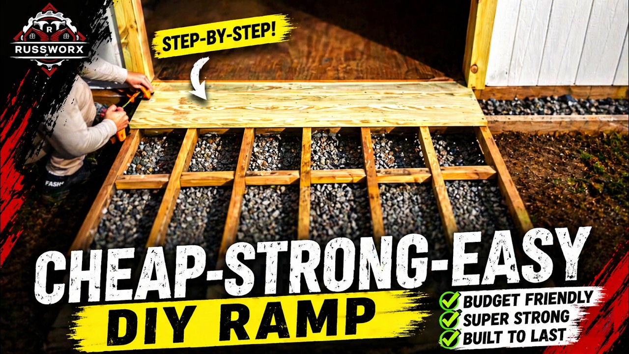 The Perfect Shed Ramp (Cheap, Strong, and Easy)