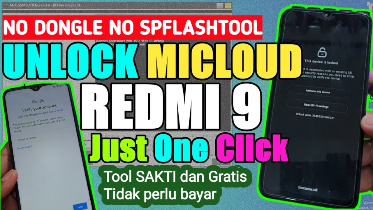 Разблокировка учетной записи Mi Redmi 9 без ключа только в один клик