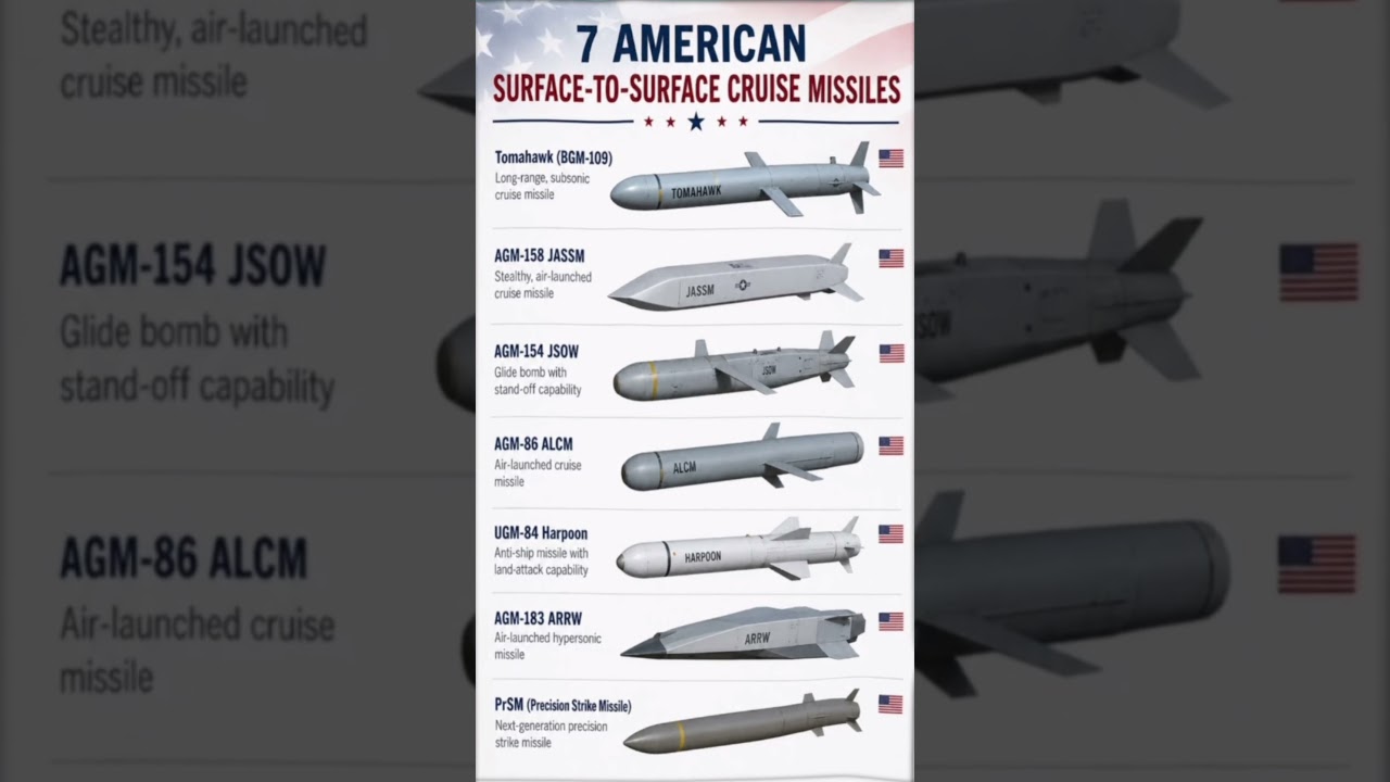 From Tomahawk to PrSM &ndash; America's Best Missiles🚀 #shorts