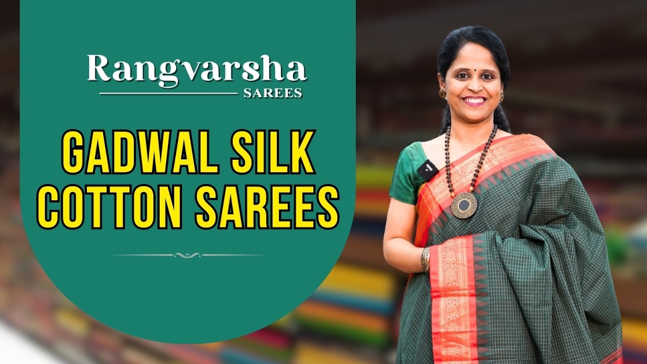 Gadwal Silk Cotton Sarees-Rangvarsha Sarees-Pure handwoven silk cotton sarees - Below 4000