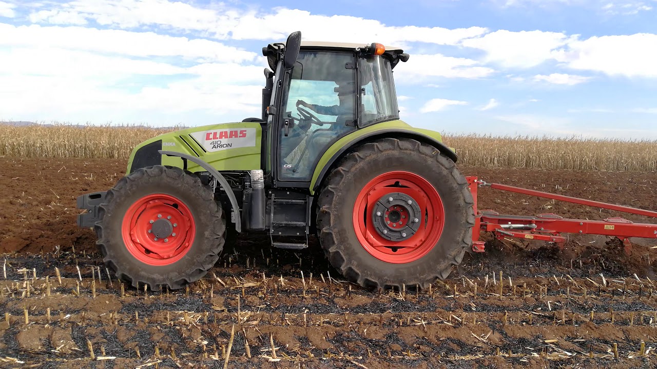 Claas arion 410 muhteşem 5 li pulluk tarla sürümü