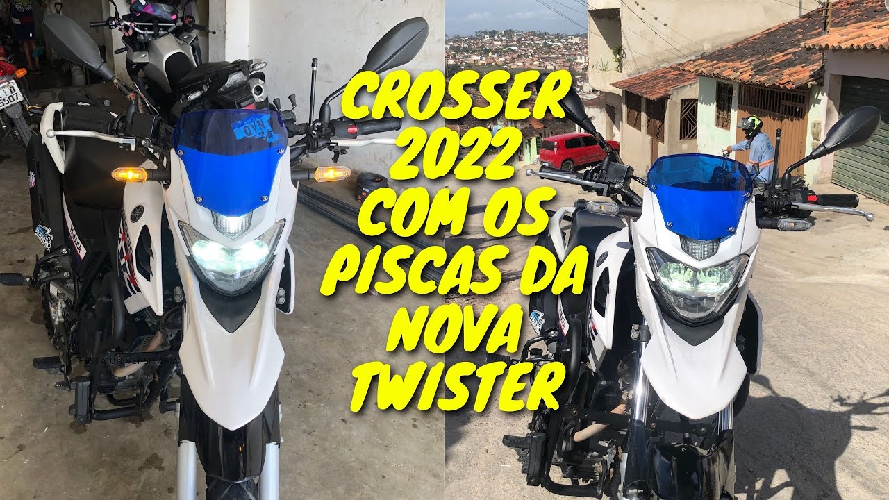 Coloquei os piscas da nova Twister na Crosser 2022. (Tutorial - passo a passo)