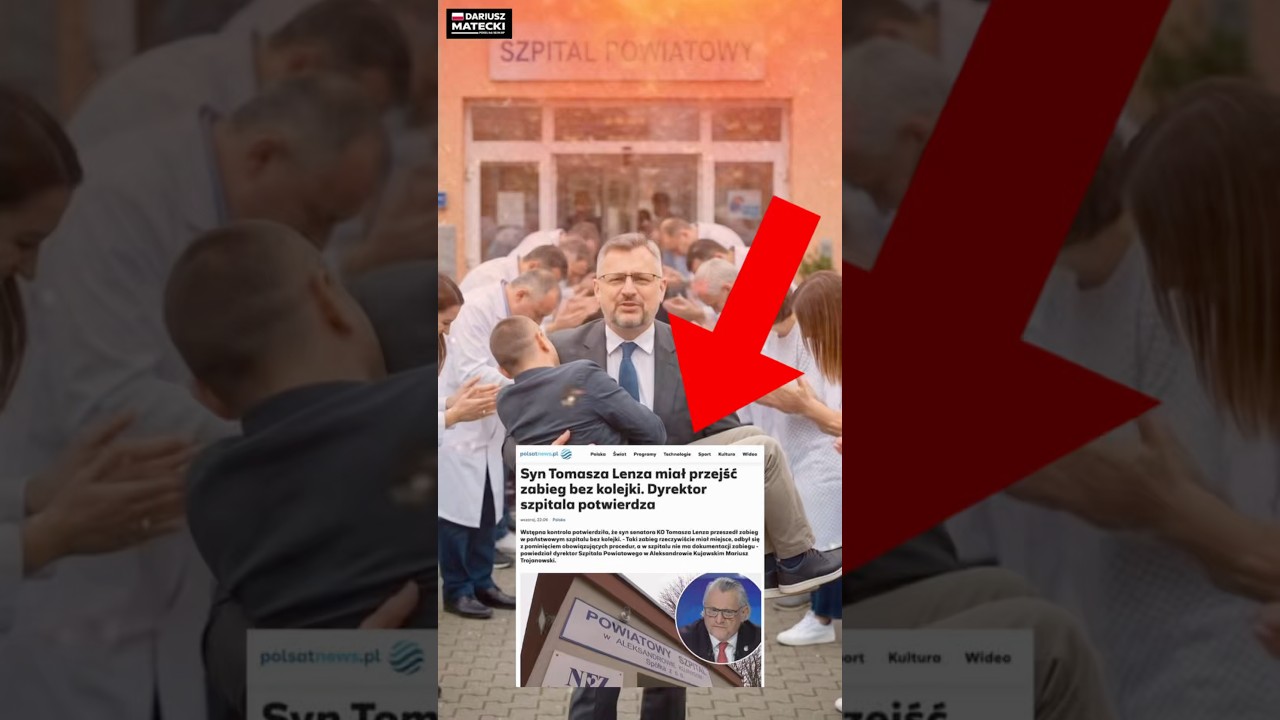 TW&Oacute;J SYN JEST WAŻNIEJSZY NIŻ MOJ - panie senatorze KO Lenz. Bezczelność l plugawej bandy!