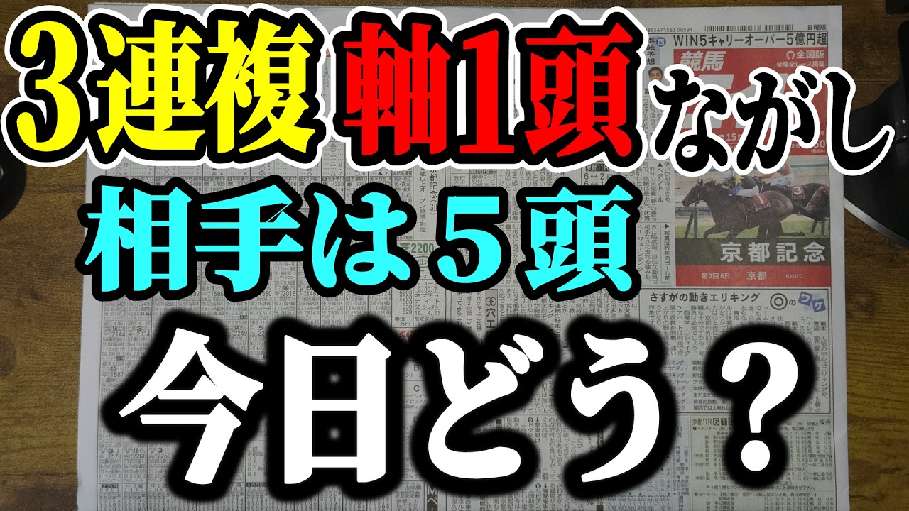 3連複軸1頭ながしで全36レース！WIN5はどうなった？【競馬実践】