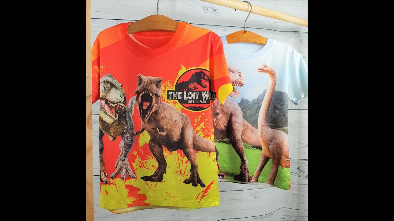Áo phông bé trai hình khủng long dinosaur