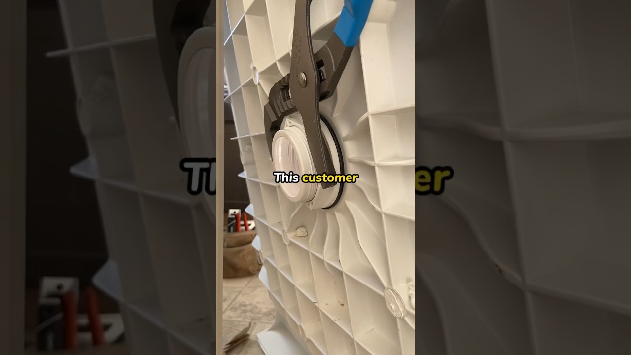 Installing Oatey&rsquo;s Caulk Free Shower Drain with New Shower Install #plumber #plumbing #oatey #shower
