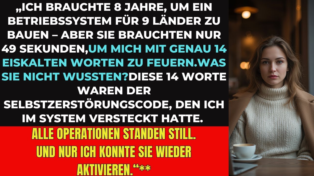 „Sie feuerten mich in 49 Sekunden – aber ich ließ ihr Imperium zusammenbrechen“