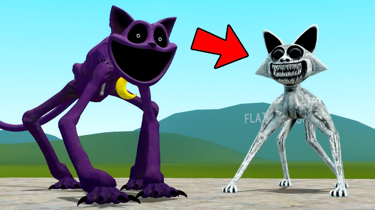 ZOONOMALY CATNAP OR CATNAP POPPY PLAYTIME! WHO IS STRONGER - In Garry's Mod!?
