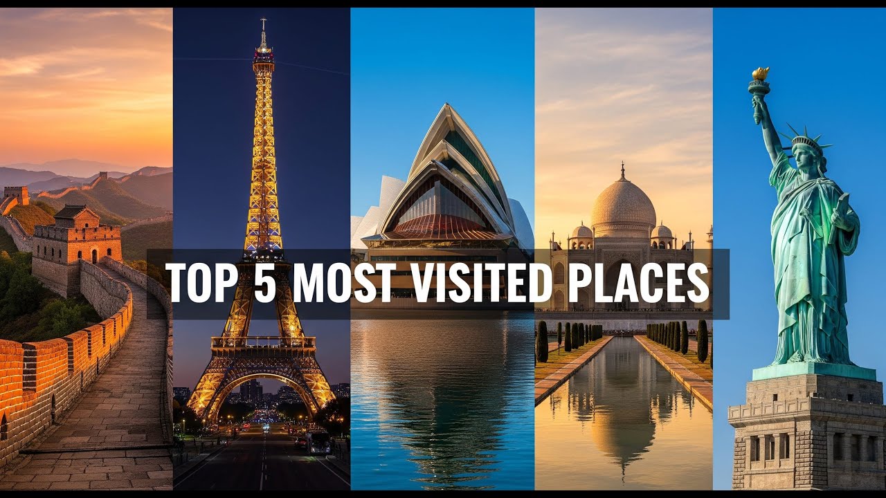 Top 5 Most Visited Places in the World | Explore Iconic Landmarks in 4K