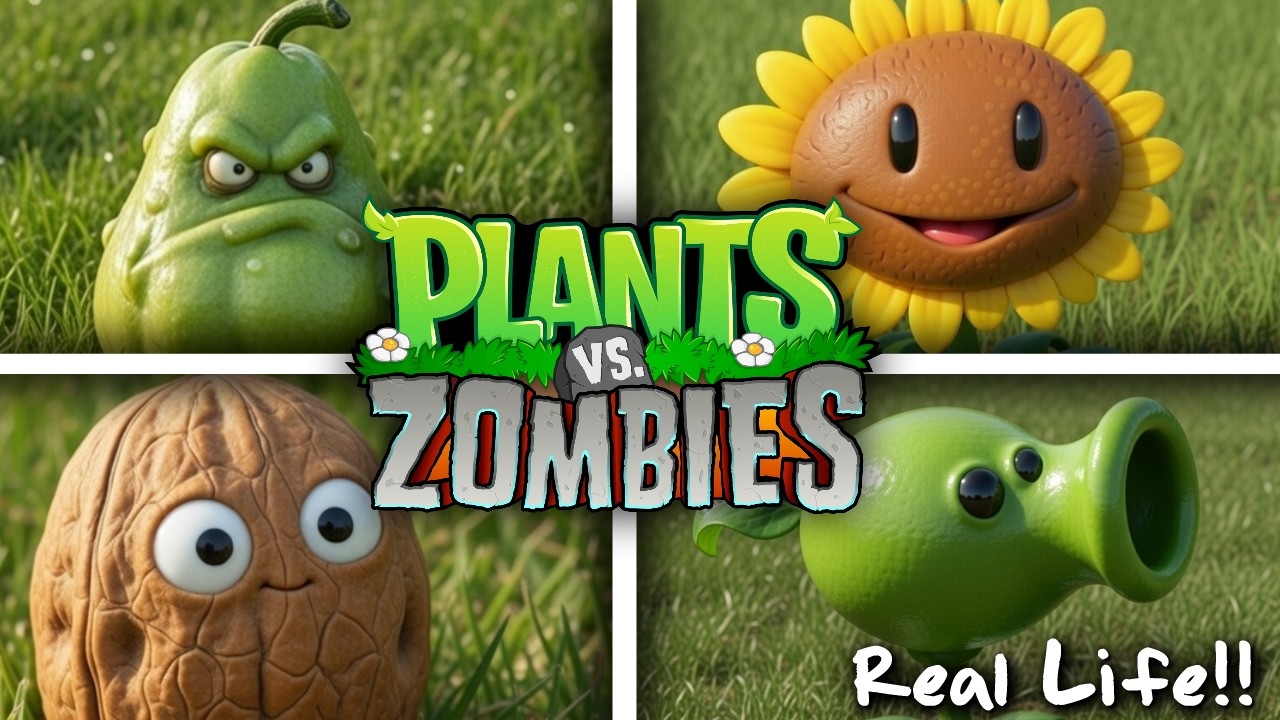 Plants Vs Zombies In Real Life !! (PVZ Animation)