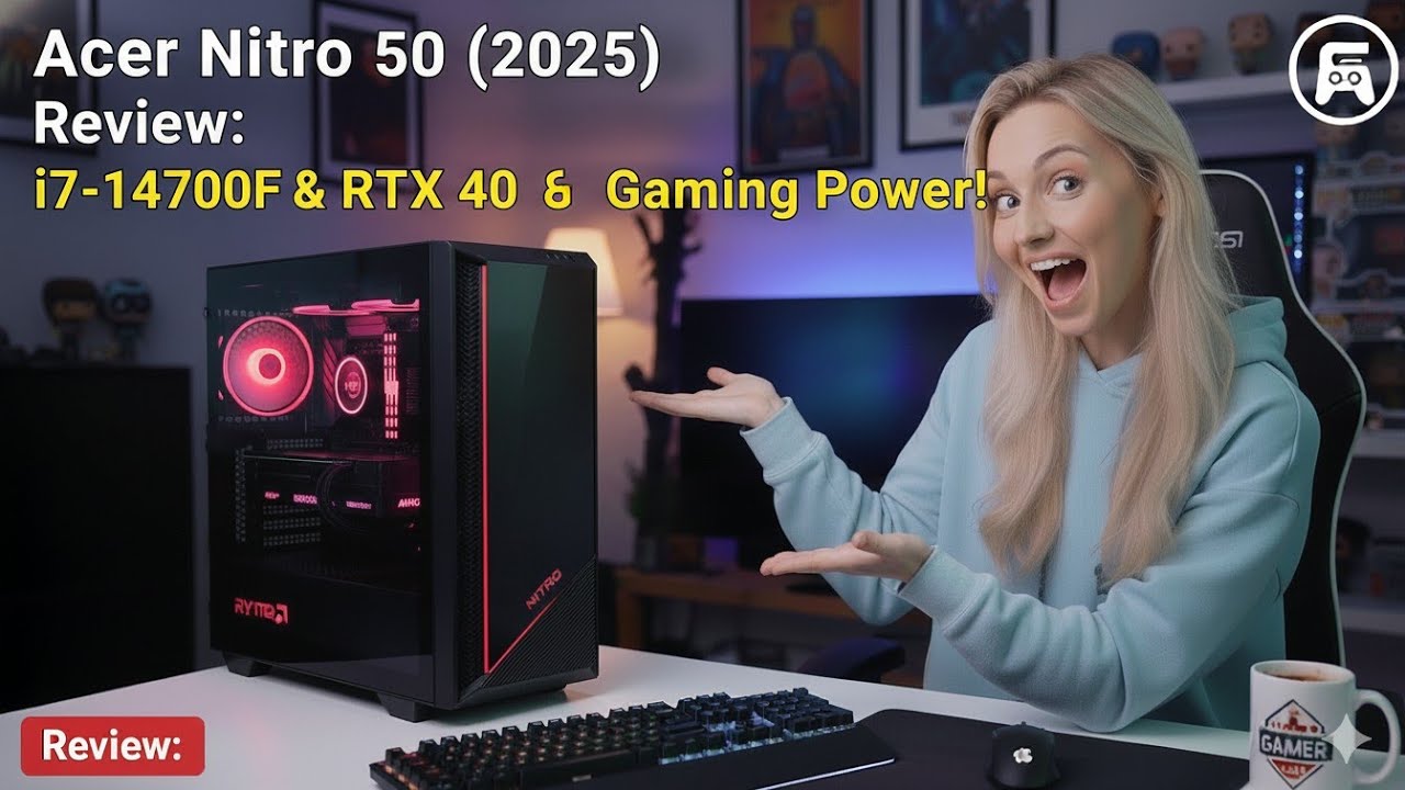 Acer Nitro 50 (2025) Review: i7-14700F & RTX 4060 Gaming Power!