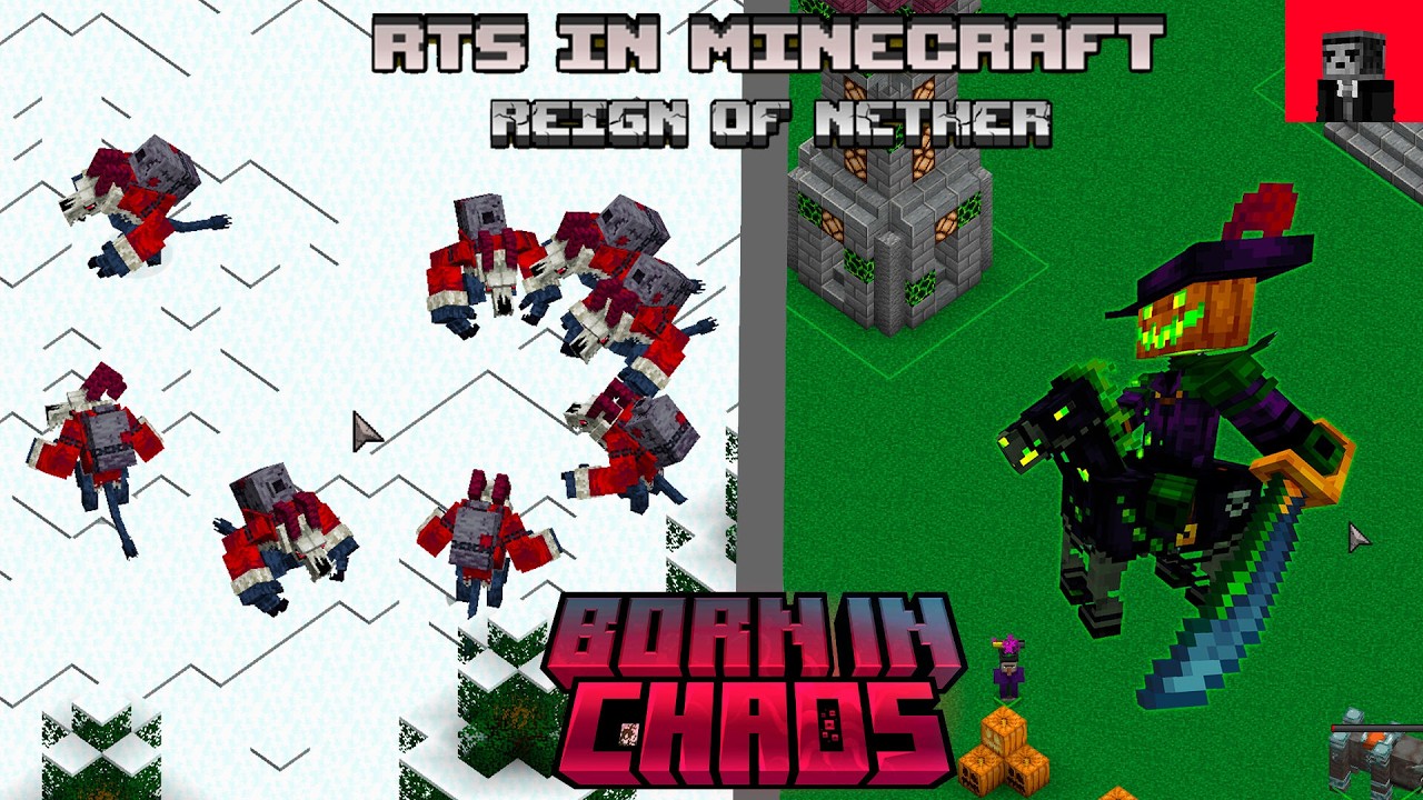BORN IN CHAOS ТОЛЬКО РТС | Born in Chaos и Reign of Nether RTS | МАЙНКРАФТ РТС