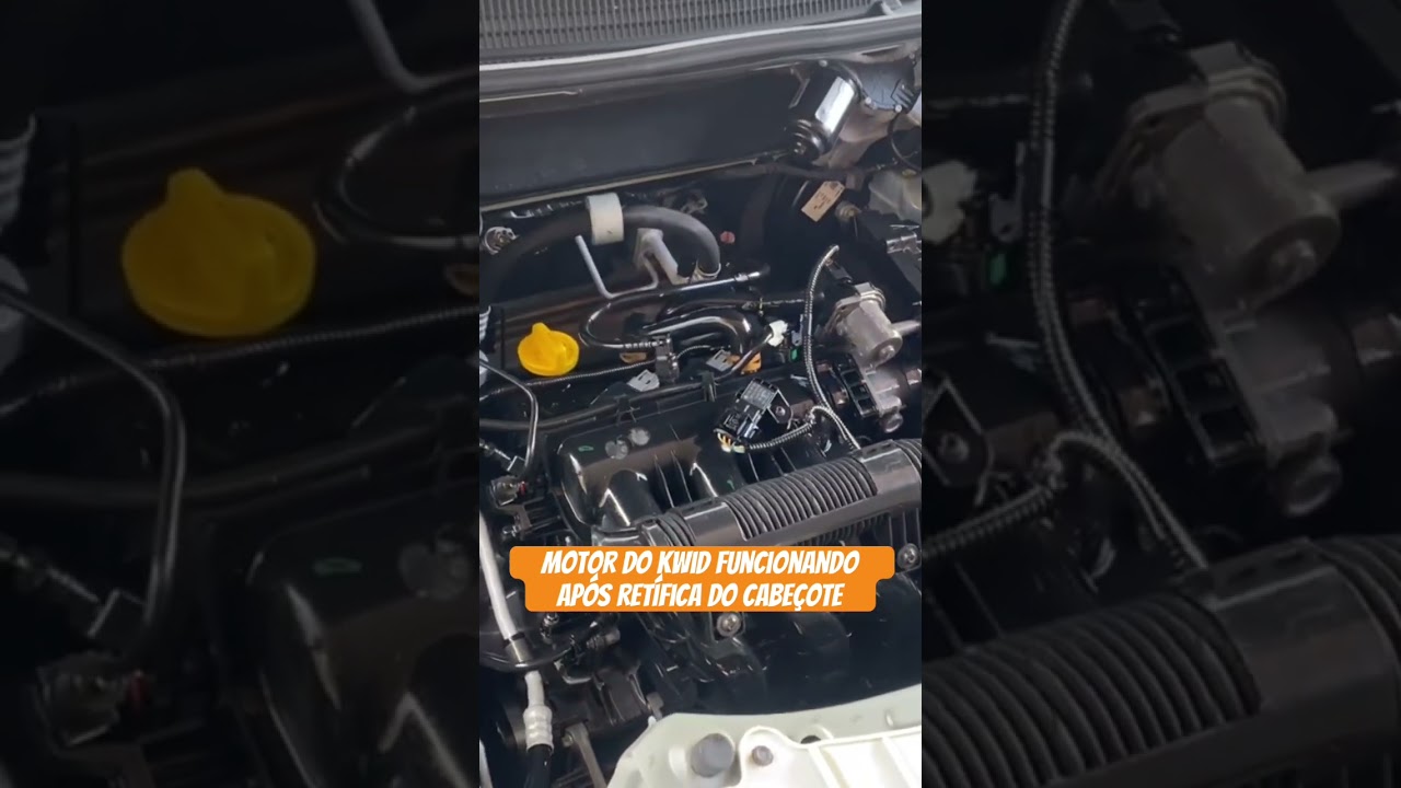Motor do Kwid funcionando ap&oacute;s a Ret&iacute;fica do Cabe&ccedil;ote #shorts #kwid #arocar
