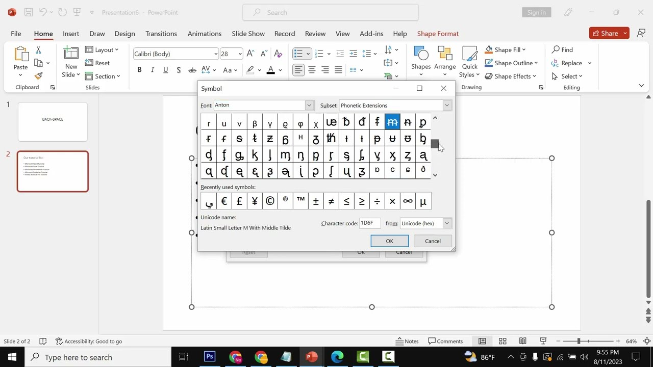 How to create a custom bullet list in PowerPoint