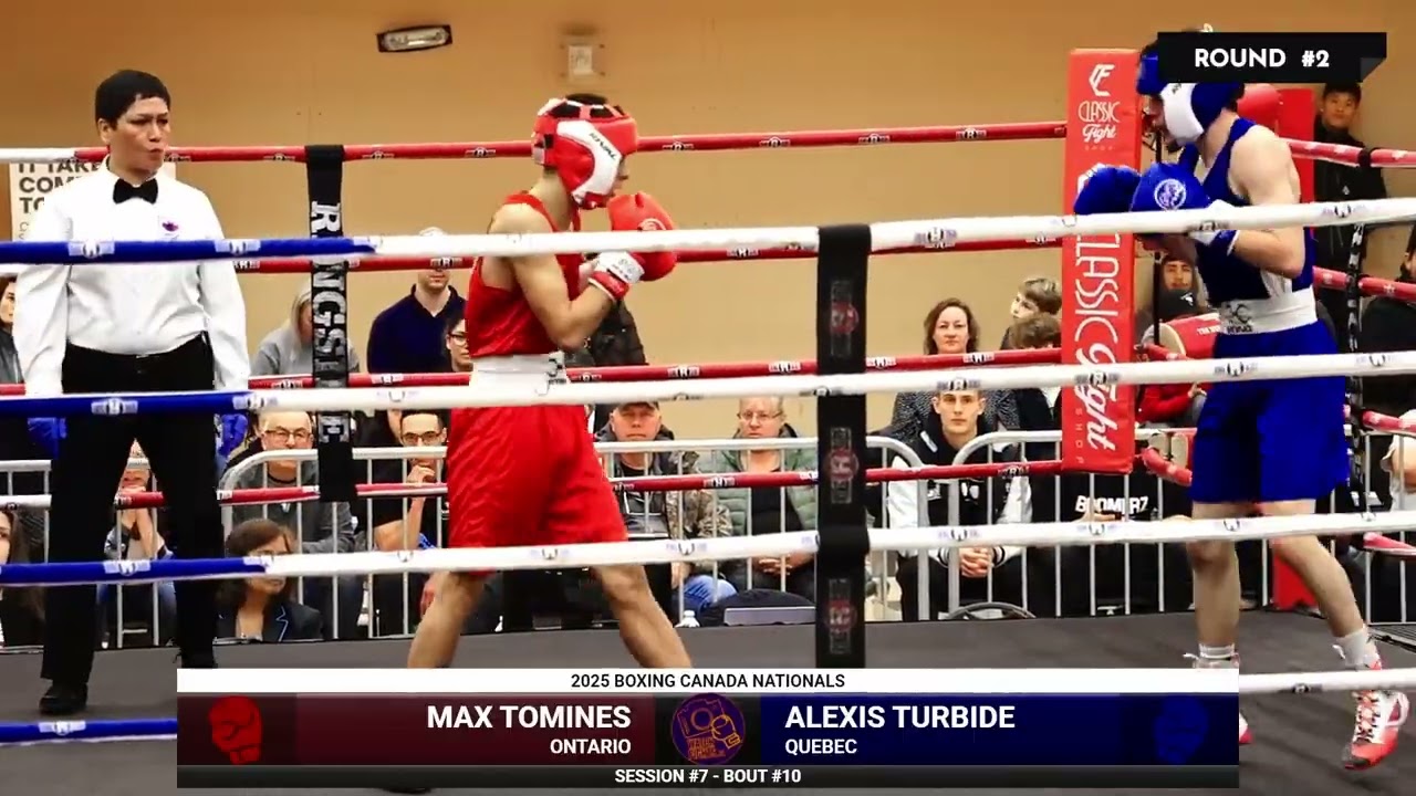 Max Tomines vs Alexis Turbide - 2025 Boxing Canada Nationals - Session 7