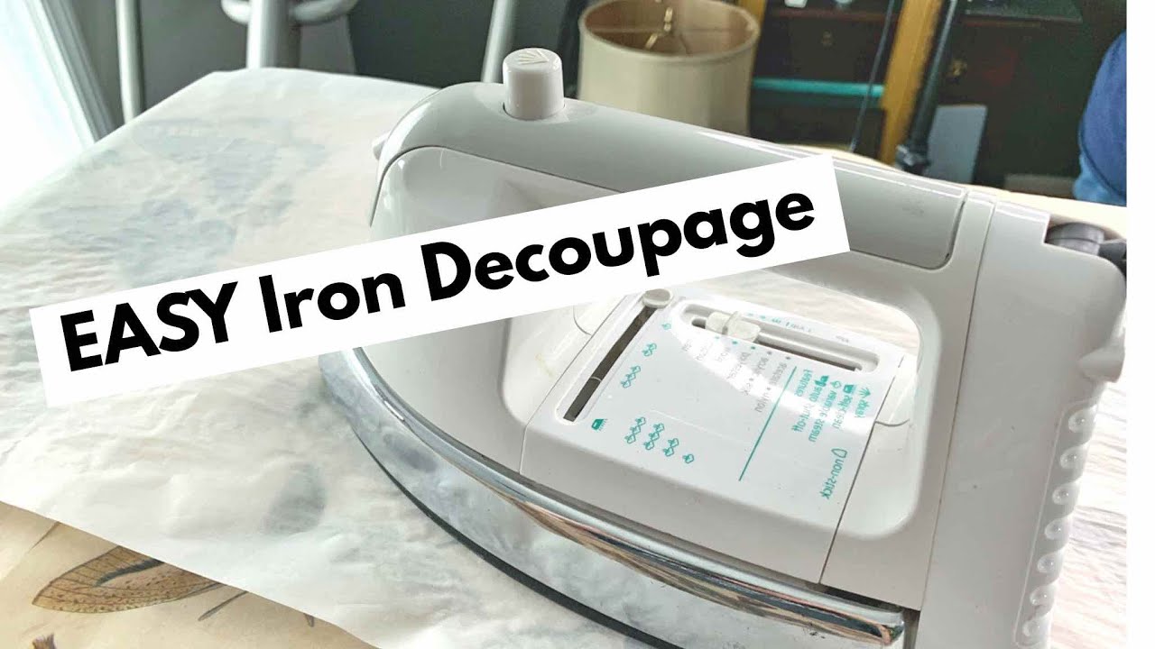 EASY Decoupage for Beginners with an Iron | Using JRV Paper