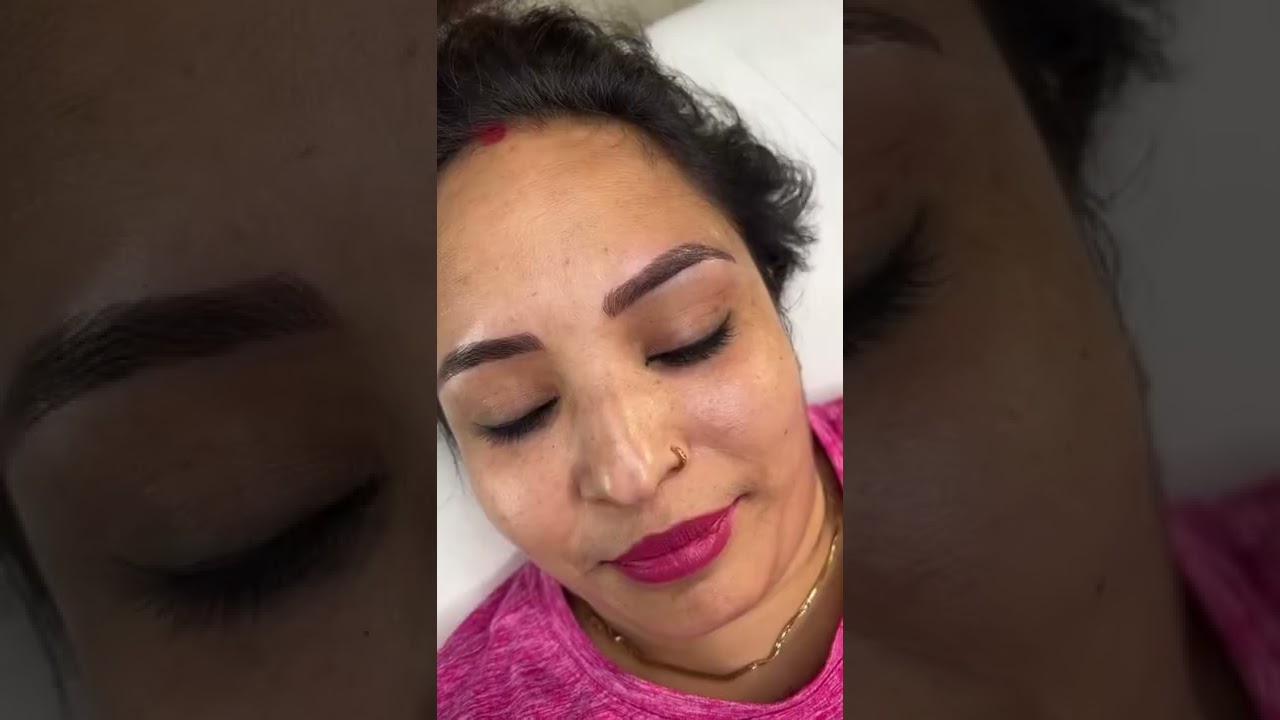 Combination brows is Microblading and shading..    