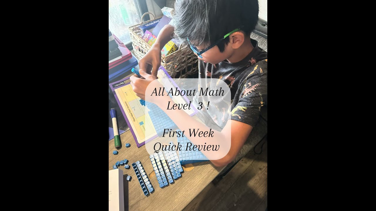 All About Math Level Three First Week Review #homeschool #mathcurriculum #allaboutmath #mathlevel3