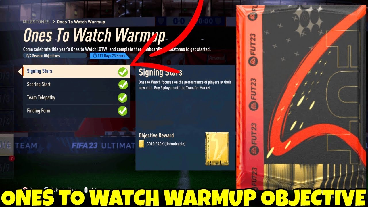 HOW TO COMPLETE ONES TO WATCH WARMUP OBJECTIVES FAST! - FIFA 23 Ultimate Team