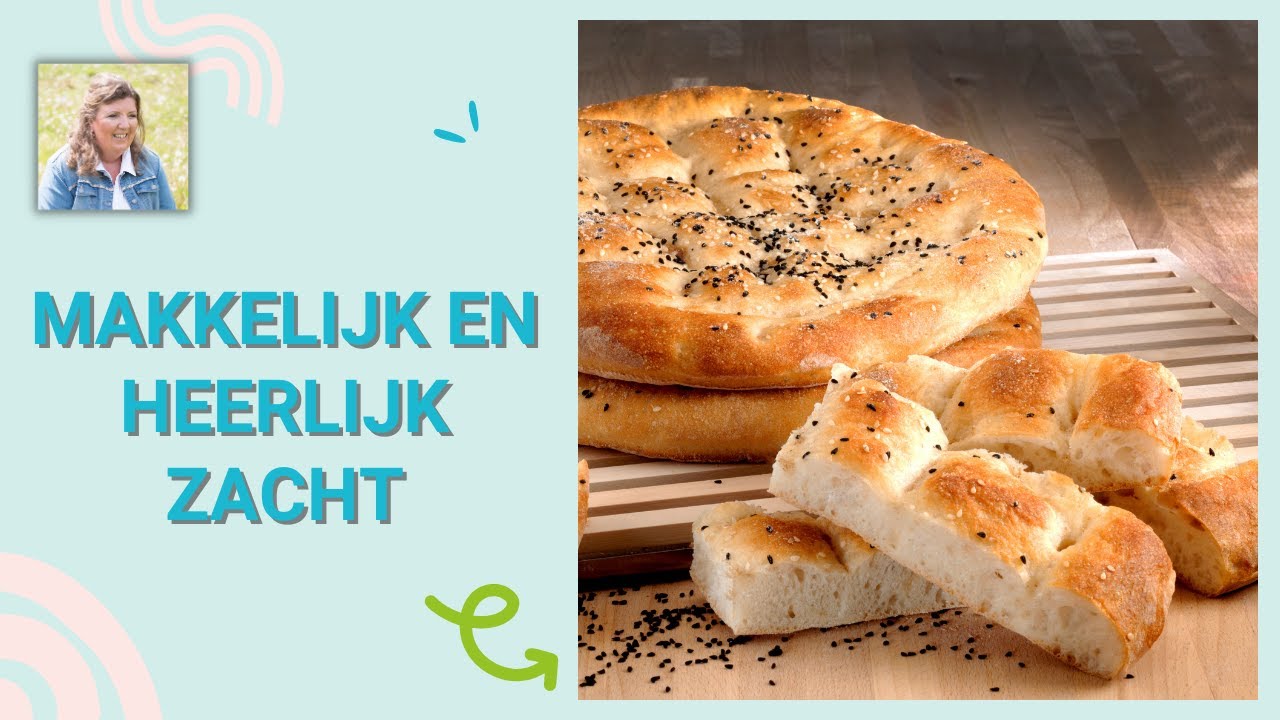 Het lekkerste zachte Turkse brood maak je met zuurdesem