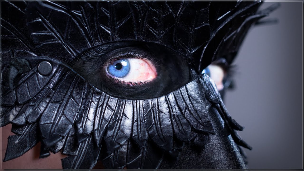Making a Leather Raven Mask / Bird Mask