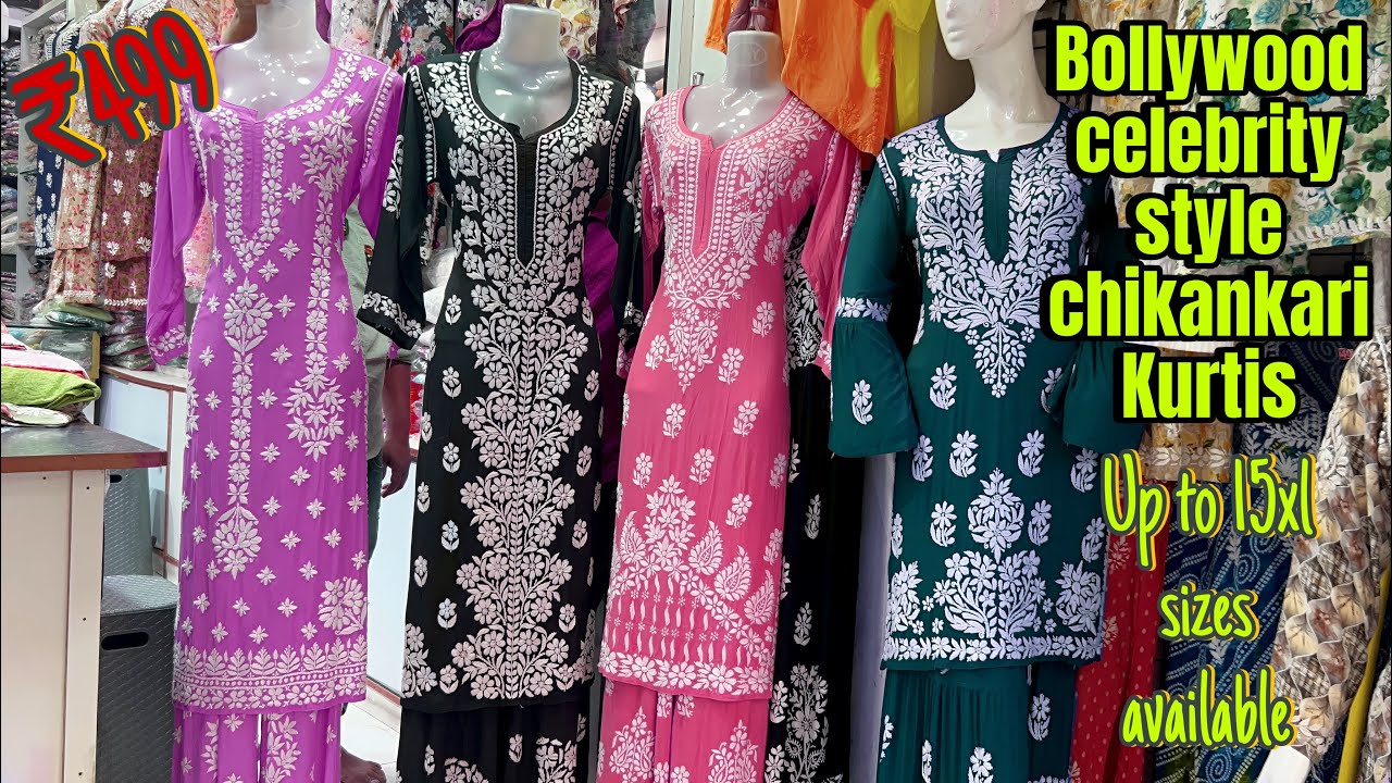 Original handwork chikankari Kurtis | plus size special chikankari | handwork Lucknowi chikankari 