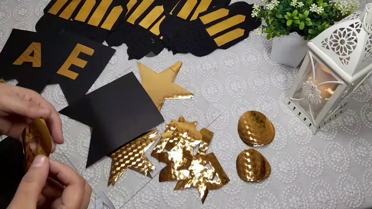 زينة رمضان/فكرتين رووووعه وعمل شبكة نور زينة رمضان 2026تجهيزات رمضان #زينةرمضان