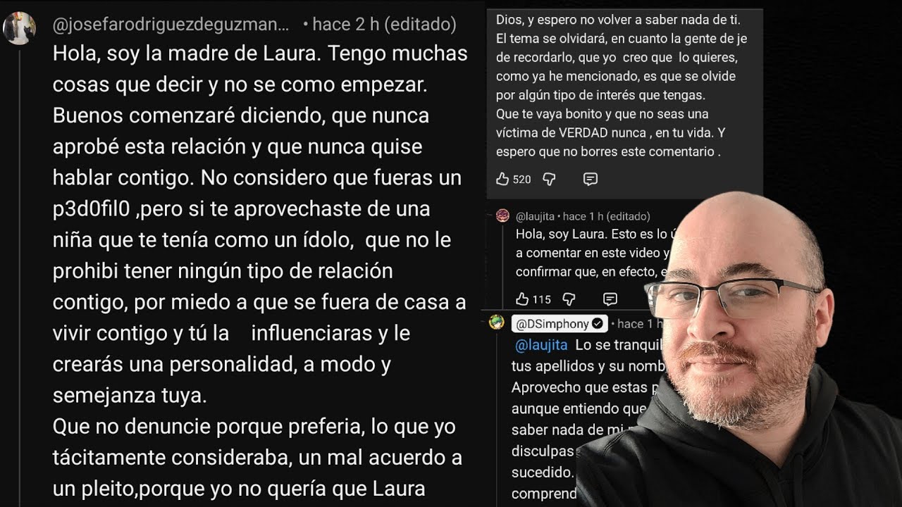 LA MADRE de LAURA (EX MEN0R de 17) DESMIENTE BRUTALMENTE a DSIMPHONY y ÉL RESPONDE 