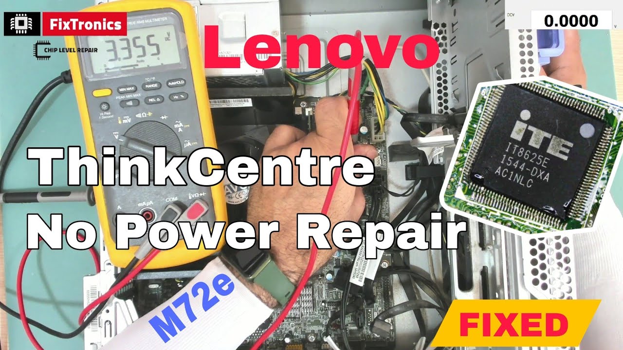 Ремонт Lenovo thinkcentre m72e: нет питания || EC Chip Super IO ITE IT8625E не считывает PWRBTN