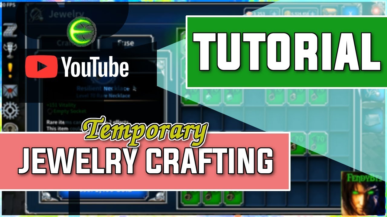 Eternium v1.3.36 How to craft a temporary balance XP+DPS jewelry... (TUTORIAL)