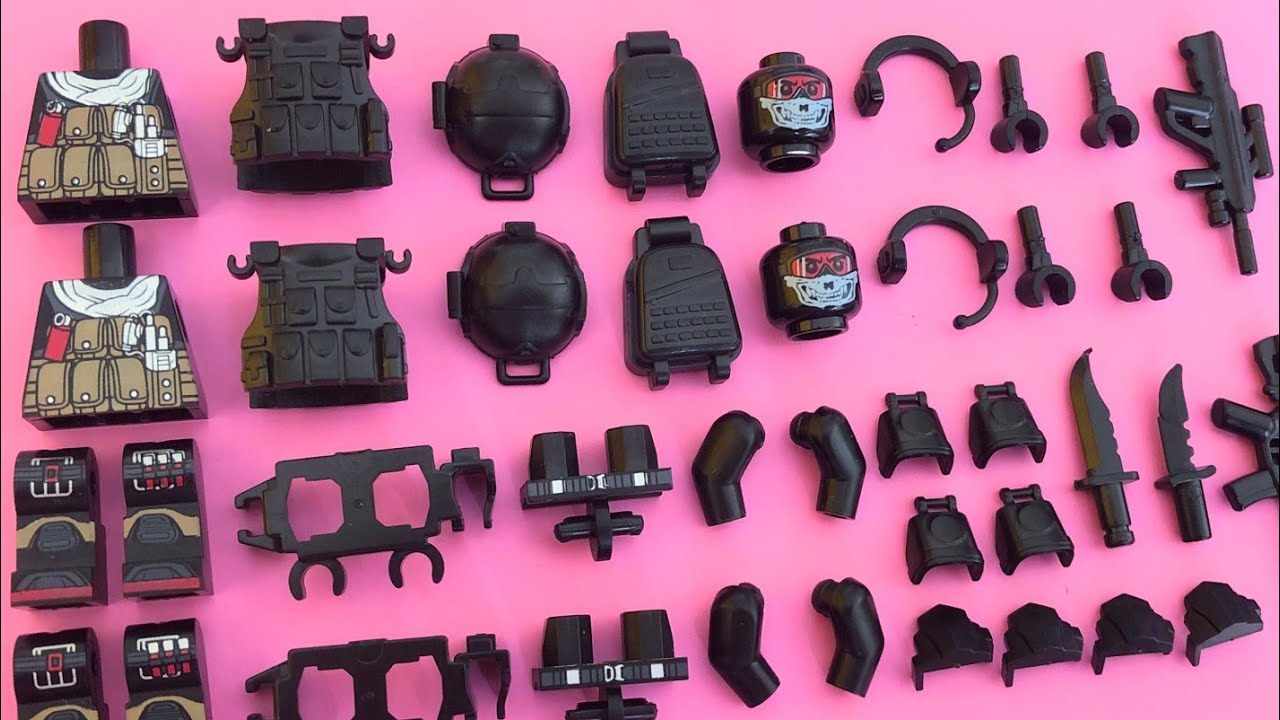 Lego SWAT Team NPD | Swat Police Special Weapon & Upgraded Armor Minifigures | Unofficial Lego