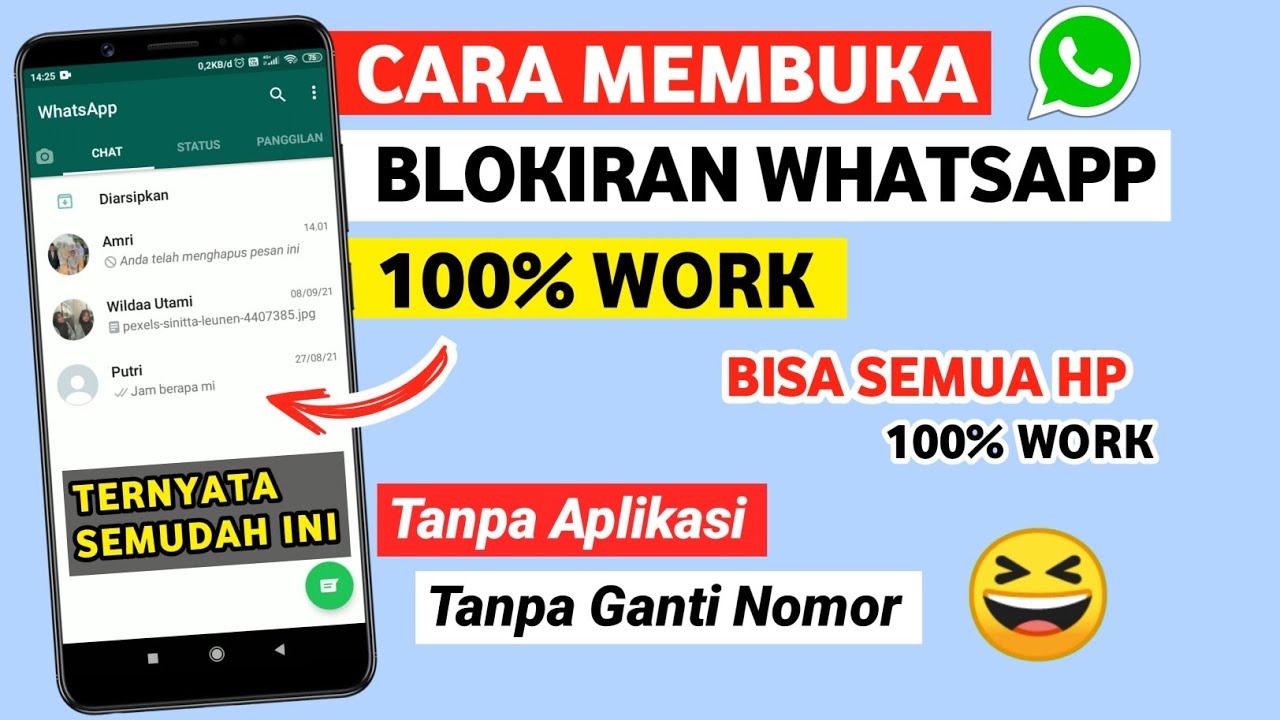 Cara Buka Blokiran Wa Orang Yang Memblokir Kita Tanpa Aplikasi 100% Work 2023