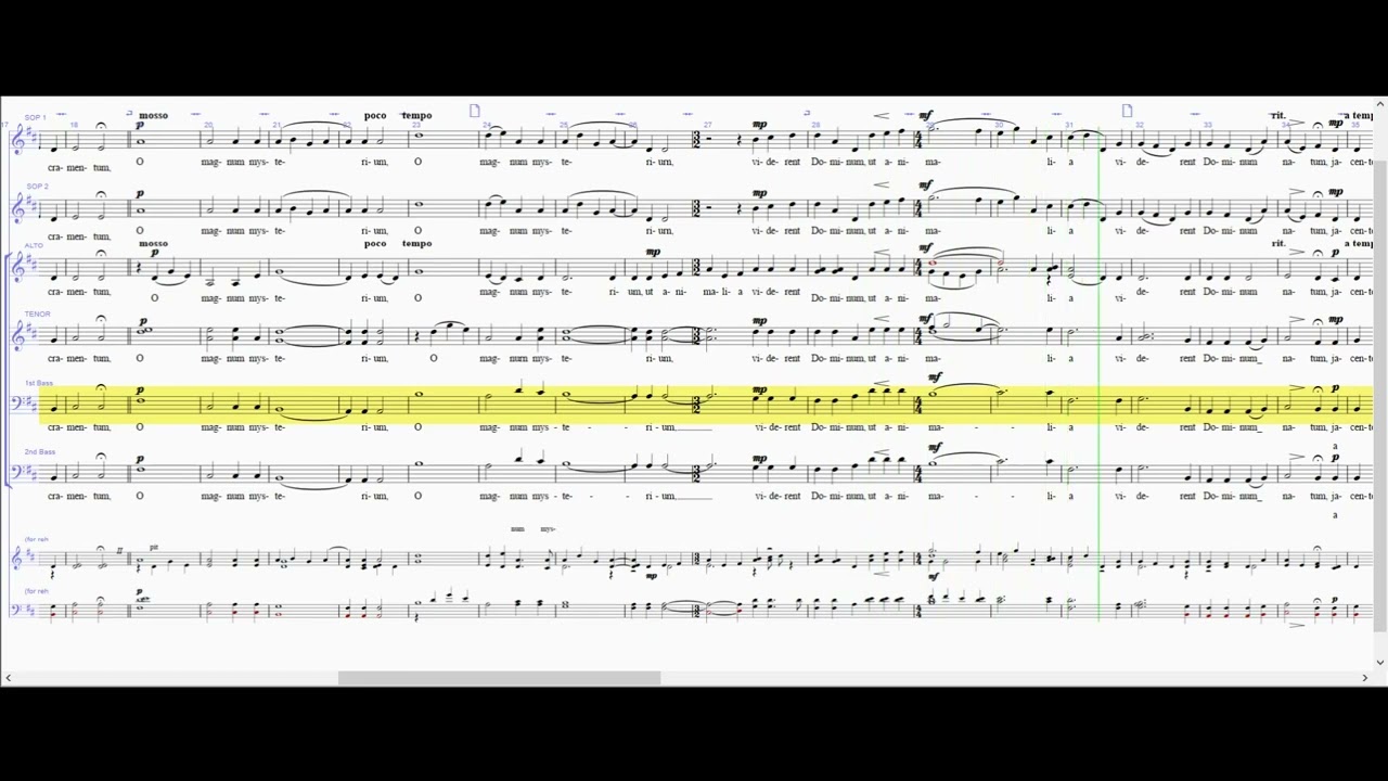 O Magnum Mysterium - Bass 1