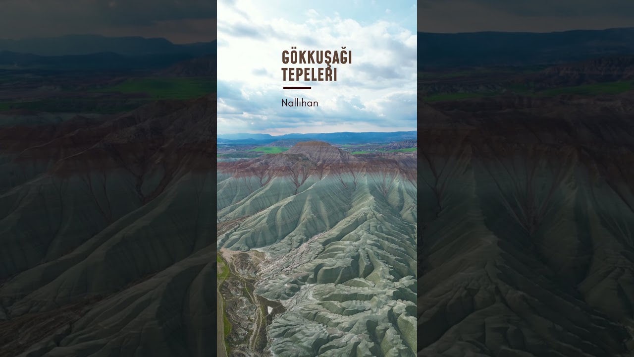 10 Milyon yıllık g&ouml;kkuşağı tepeleri🙂&zwj;&harr;️ #ankara #nallihan #dronevideo #djimini3pro #gezilecekyerler