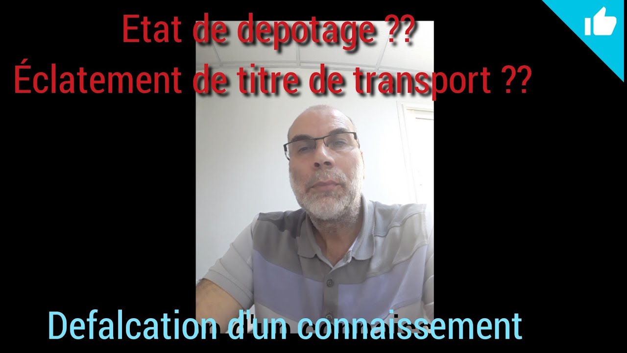 ETAT DE DEPOTAGE ET ECLATEMENT TT